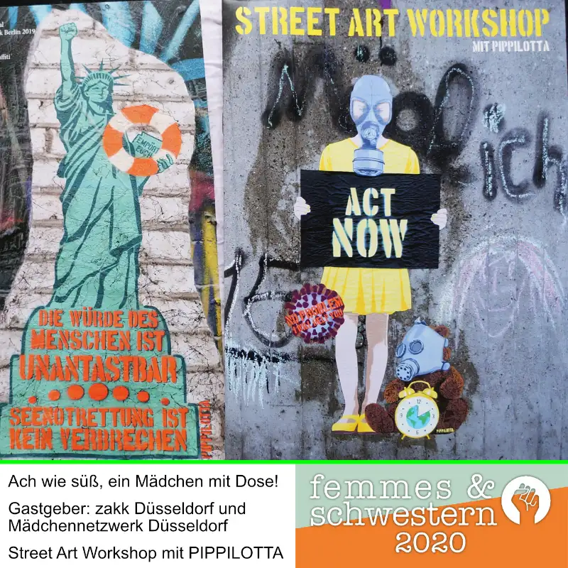 plakat street art workshop pippilotta