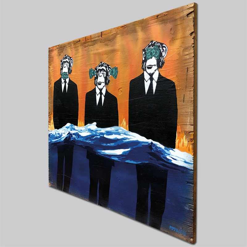 kunstbild-auf-abfallholz